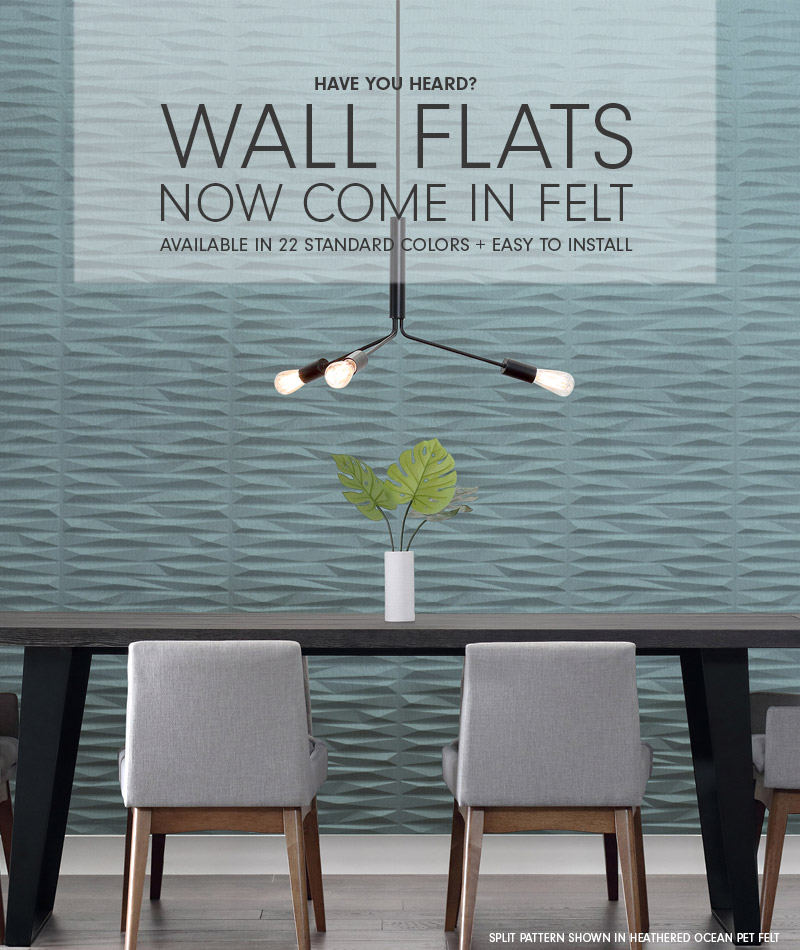 New 3D Felt Wall Flats from Inhabit